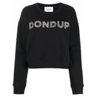 Dondup branded long-sleeve T-shirt - Preto