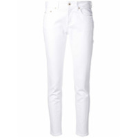 Dondup Calça jeans slim com bordado - Branco