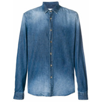 Dondup Camisa jeans com efeito desbotado - Azul