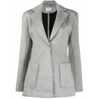 Dorothee Schumacher Blazer com abotoamento simples e acabamento desfiado - Cinza