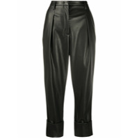 Dorothee Schumacher faux leather cropped trousers - Preto