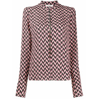 Dorothee Schumacher geometric pattern blouse - Preto