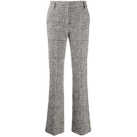 Dorothee Schumacher houndstooth check straight leg trousers - Branco