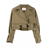 Dorothee Schumacher Jaqueta cropped com transpasse - Verde