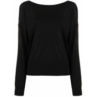 Dorothee Schumacher Suéter com alça cruzadas e aplicação posterior - Preto