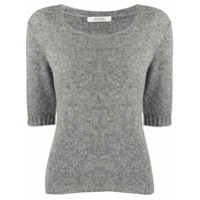 Dorothee Schumacher Suéter mangas curtas de tricô - Cinza