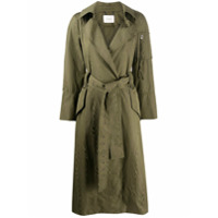 Dorothee Schumacher Trench coat com amarração na cintura - Verde