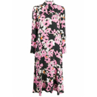 Dorothee Schumacher Vestido midi com estampa floral gráfica - Preto