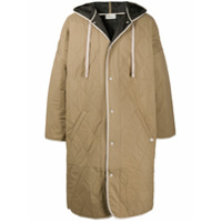 Drôle De Monsieur Casaco matelassê com capuz - Marrom