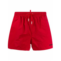 Dsquared2 Beachwear Short de natação com estampa Icon - Vermelho