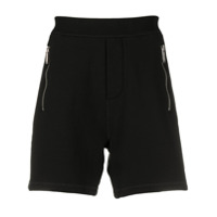 Dsquared2 Bermuda esportiva com detalhe de zíper - Preto