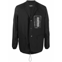Dsquared2 Blazer com mangas contrastantes - Preto