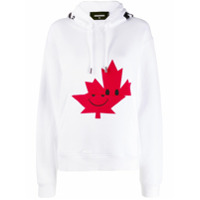 Dsquared2 Blusa de moletom Canadian leaf - Branco