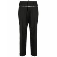 Dsquared2 Calça cenoura com cintura alta - Preto