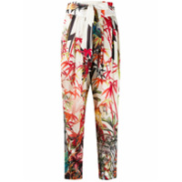 Dsquared2 Calça cenoura com estampa tropical - Neutro