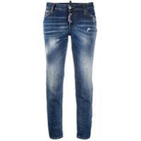 Dsquared2 Calça jeans com cintura baixa - Azul