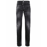 Dsquared2 Calça jeans com efeito desgastado - Preto
