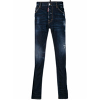 Dsquared2 Calça jeans com efeito destroyed - Azul