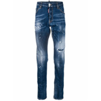 Dsquared2 Calça jeans com efeito destroyed - Azul