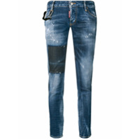 Dsquared2 Calça jeans cropped 'Jennifer' - Azul
