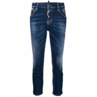 Dsquared2 Calça jeans cropped Maple Leaf - Azul