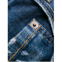 Dsquared2 Calça jeans estonada com efeito de respingo - Azul
