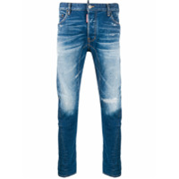 Dsquared2 Calça jeans Rammendo Skater - 470 BLUE