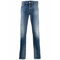 Dsquared2 Calça jeans reta com efeito desbotado - Azul