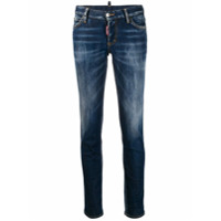 Dsquared2 Calça jeans skinny cintura baixa - Azul