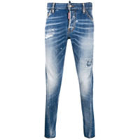 Dsquared2 Calça jeans skinny com efeito desgastado - Azul