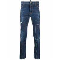 Dsquared2 Calça jeans skinny com efeito destroyed - Azul