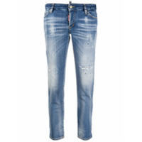 Dsquared2 Calça jeans skinny com efeito destroyed - Azul