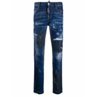 Dsquared2 Calça jeans skinny com efeito destroyed - Azul