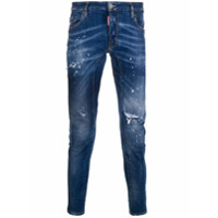 Dsquared2 Calça jeans skinny com efeito destroyed - Azul