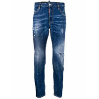 Dsquared2 Calça jeans skinny com efeito destroyed - Azul