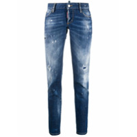Dsquared2 Calça jeans skinny com efeito destroyed - Azul