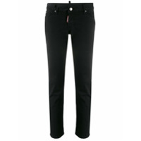 Dsquared2 Calça jeans slim cintura baixa - Preto
