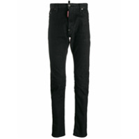 Dsquared2 Calça jeans slim com cintura média - Preto