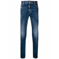 Dsquared2 Calça jeans slim com efeito desgastado - Azul