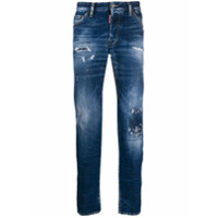 Dsquared2 Calça jeans slim com efeito desgastado - Azul