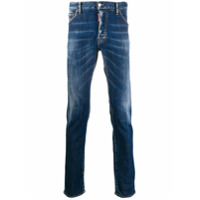 Dsquared2 Calça jeans slim com efeito desgastado - Azul