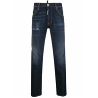 Dsquared2 Calça jeans slim com patch de logo - Azul