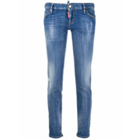 Dsquared2 Calça jeans Twiggy com logo bordado - Azul