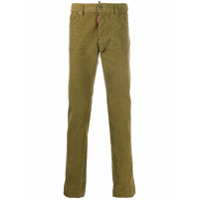 Dsquared2 Calça skinny de veludo cotelê - Verde