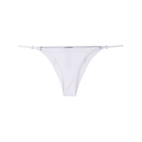 Dsquared2 Calcinha de biquíni com estampa de logo - Branco