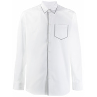 Dsquared2 Camisa com bolso contrastante - Branco