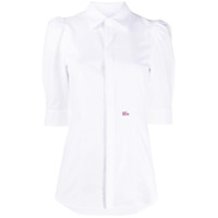 Dsquared2 Camisa com mangas 3/4 e bordado - Branco
