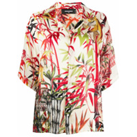 Dsquared2 Camisa de cetim com estampa de bambu - 001S MIX COLOURS