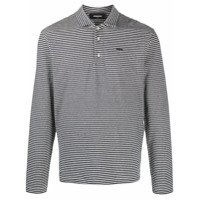 Dsquared2 Camisa polo com logo e listras - Azul