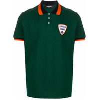 Dsquared2 Camisa polo com logo no busto - Verde